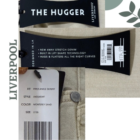 LIVERPOOLPIPER HUGGER ANKLE SKINNY Monterey Sand - Picture 9 of 9